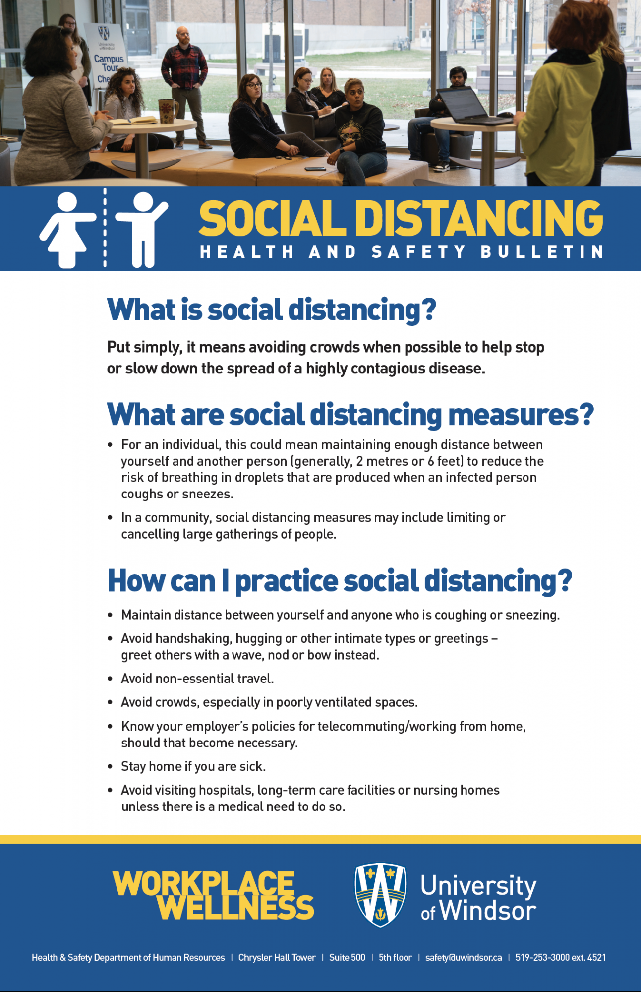 social distancing poster