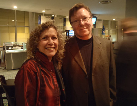 Louise Sauvé with UWindsor music professor Brent Lee at the St. Clair Centre for the Arts