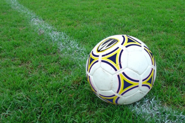 soccer ball bearing Lancer shield logo