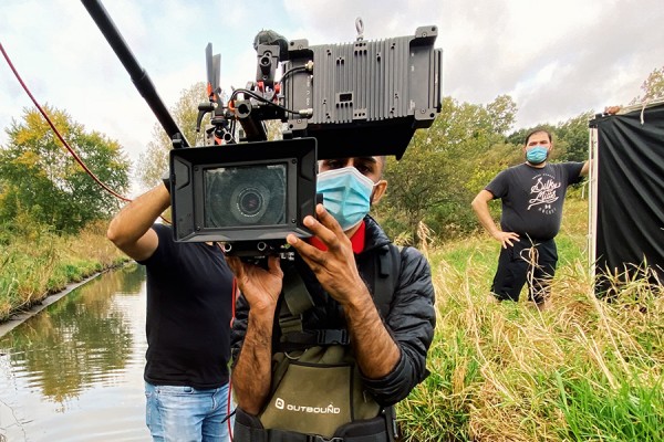 Sameer Jafar leads a video crew