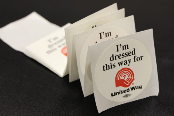 I&#039;m dressed this way for Unityed Way stickers