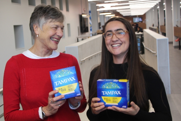 Professor Rita Haase and student Jada Malott 