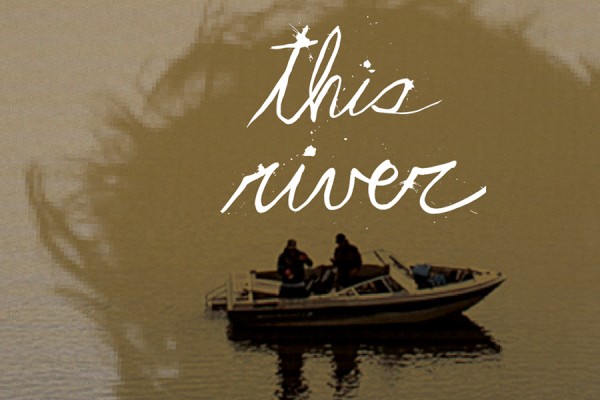 This River poster -- boat with two men in it
