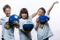 kids holding sports balls