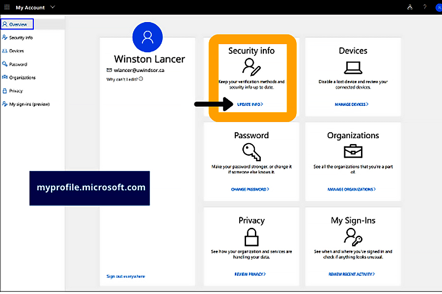 browswer screen depicting authentication