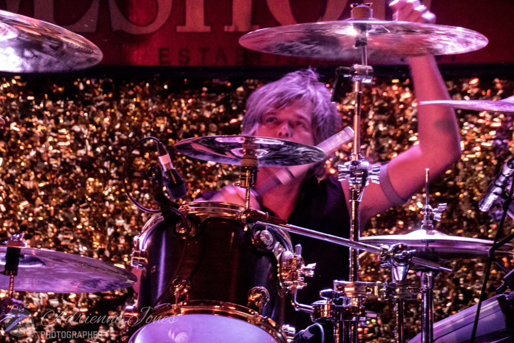 The Tea Party's Jeff Burrows performs at the Horse Shoe Tavern in Toronto while wearing a BodyMedia Armband. (Photo courtesy of Adrienne Jones/UWindsor)