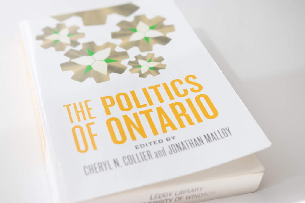 Dr. Collier's The Politics of Ontario is available at UWindsor's Leddy Library or for purchase at Chapters or on Amazon.