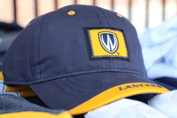 Hat bearing Lancer logo