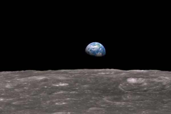 earth as seen from surface of moon