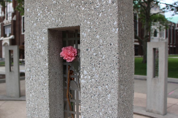 Memorial of Hope between Dillon and Essex halls