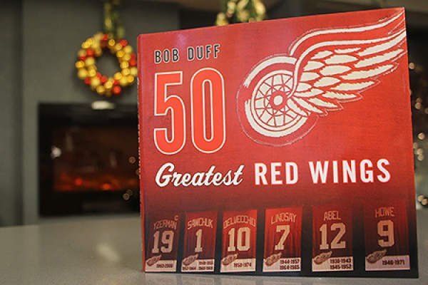 Book cover: “50 Greatest Red Wings”