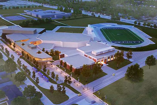 Artist’s conception of the Lancer Sports and Recreation Centre.