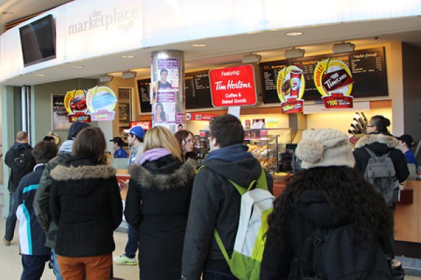 The Tim Horton’s outlet in the CAW Student Centre