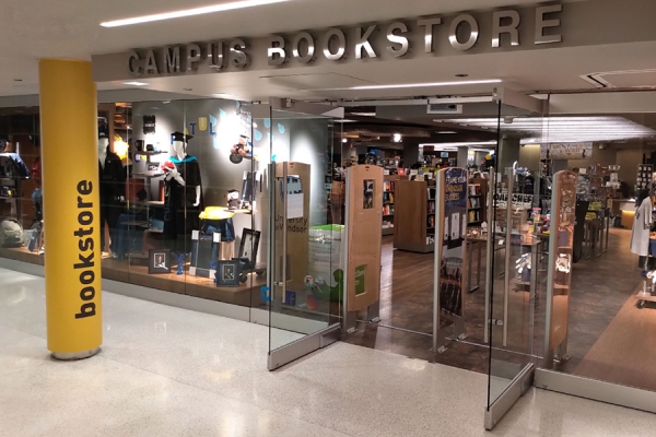 doors open to Campus Bookstore