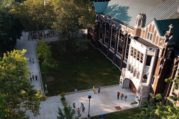 Dillon Hall viewed from above