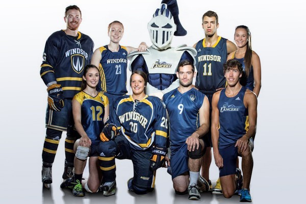 Lancer athletes in uniform