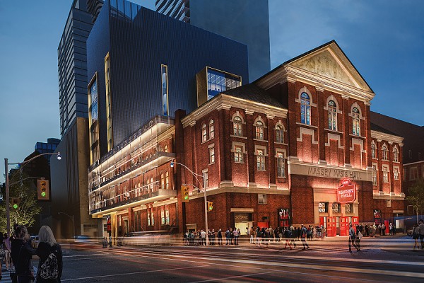 rendering of the Massey Music Hall