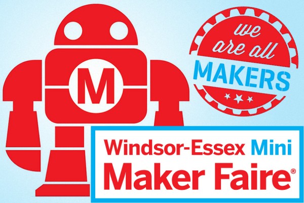 Maker Faire logo with robot