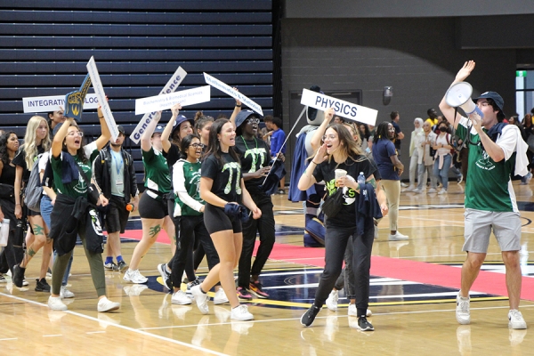 science students march into Welcoming Celebration