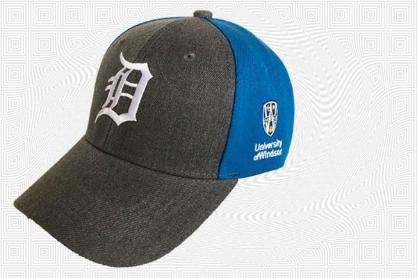Ballcap that bears the Old English D and the UWindsor logo