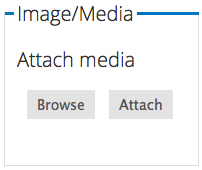 Image/Media buttons