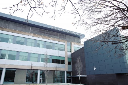 Exterior photo of the Ed Lumley Centre for Engineering Innovation.