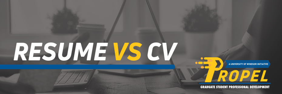 Resume Vs. CV Header