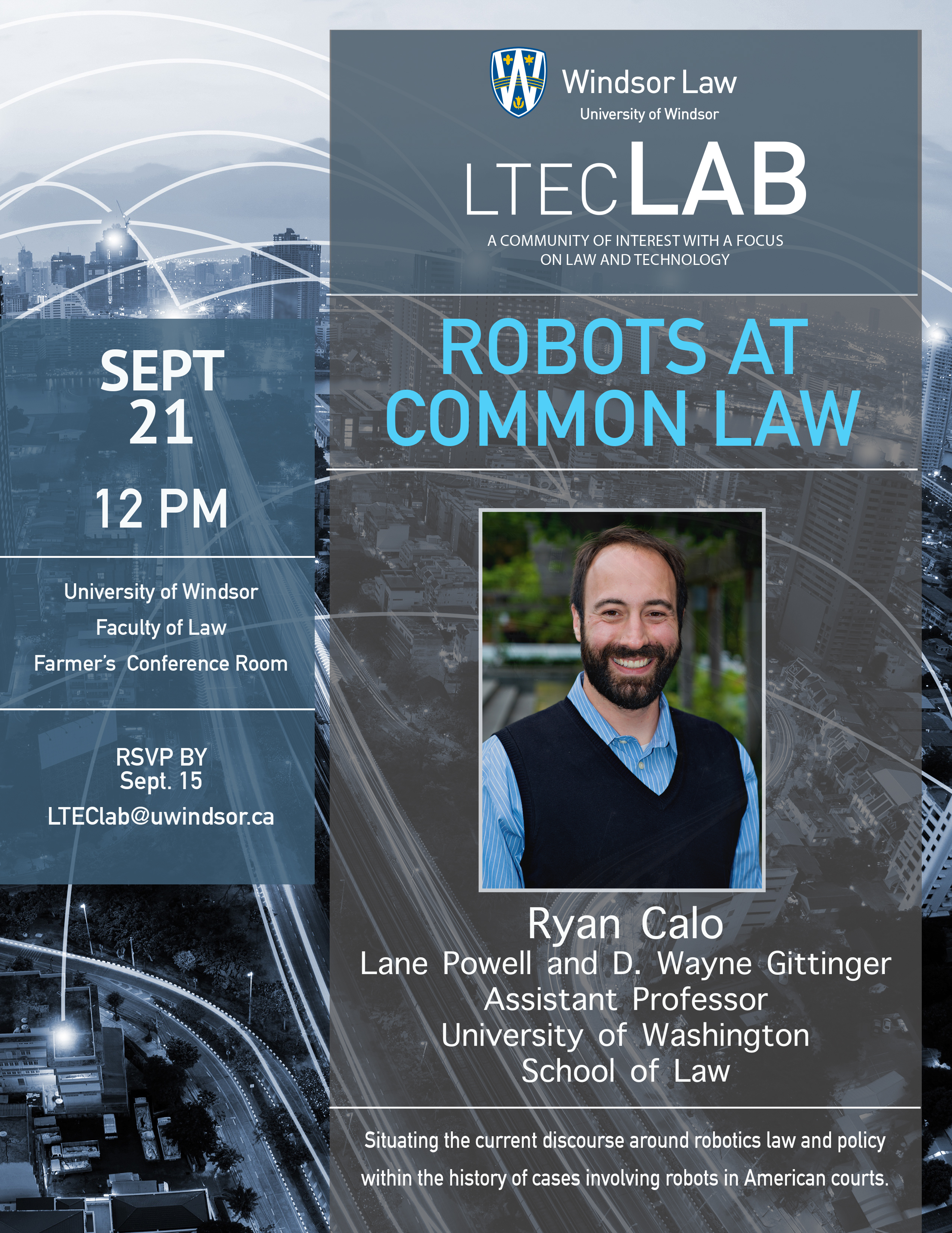 Robots at Common Law Event Poster