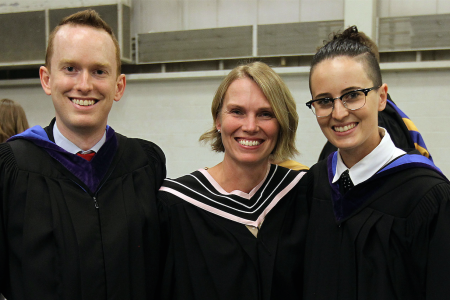 Dave Johnston, Jasminka Kalajdzic and Katelyn Scorer