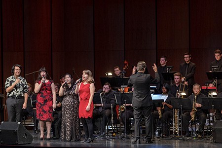 Vocalists perform with Jazz Combos in Recital