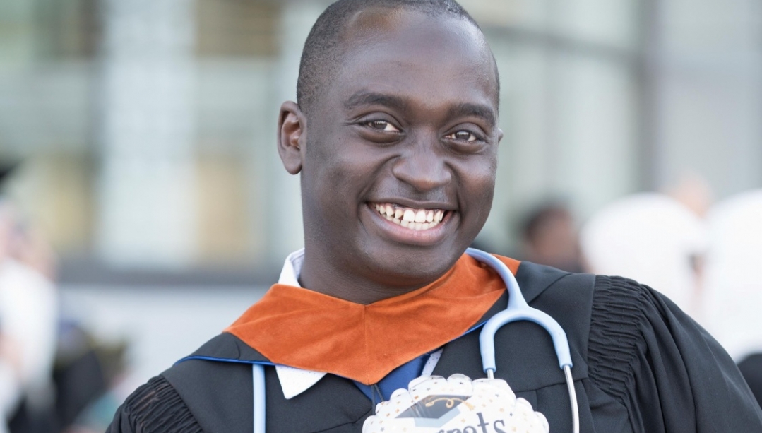Aine Mugish at his nursing graduation