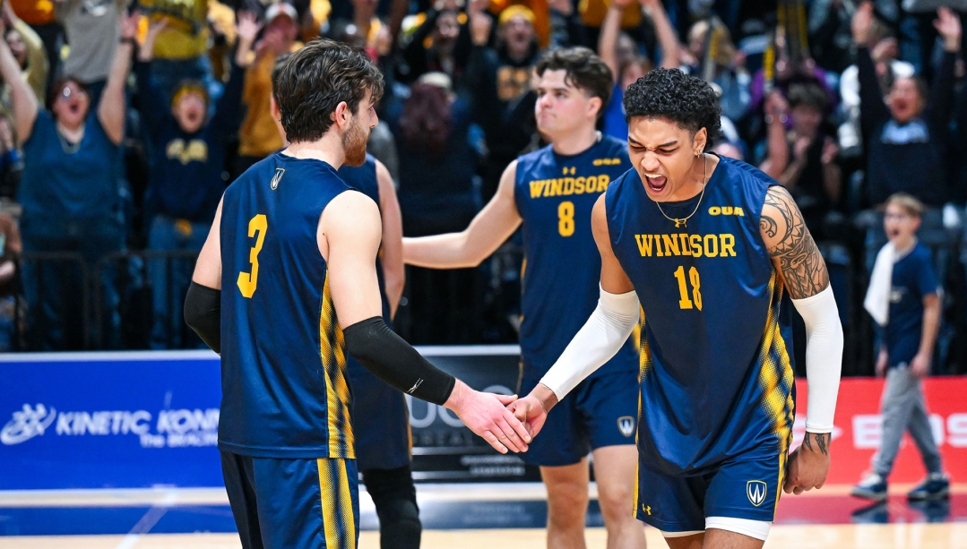 Chase Bridges-Hunter celebrates a point.