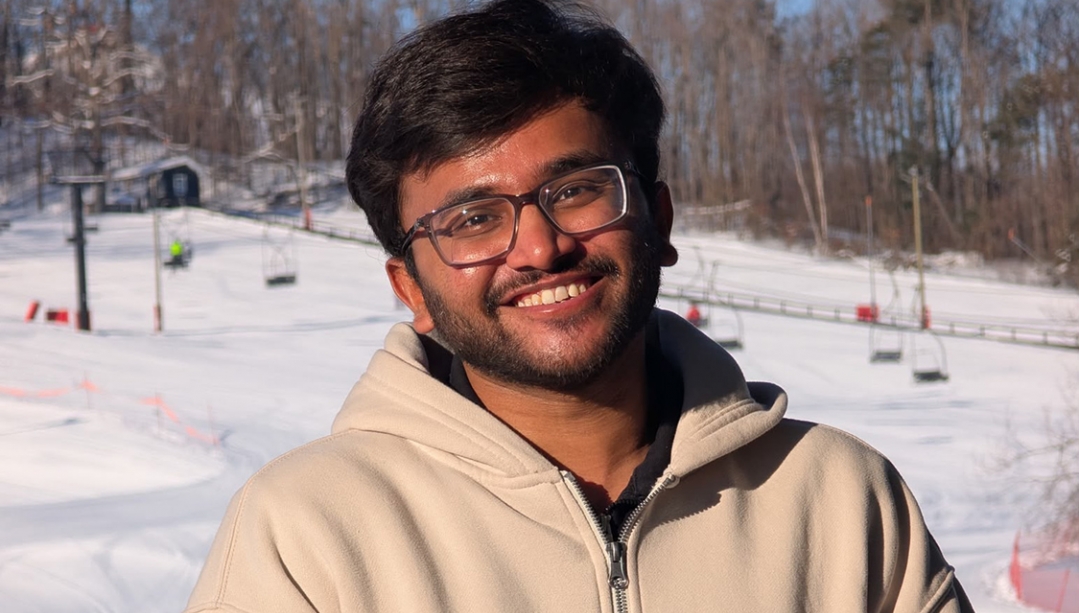 portrait of Harshkumar Nayanbhai Patel outdoors
