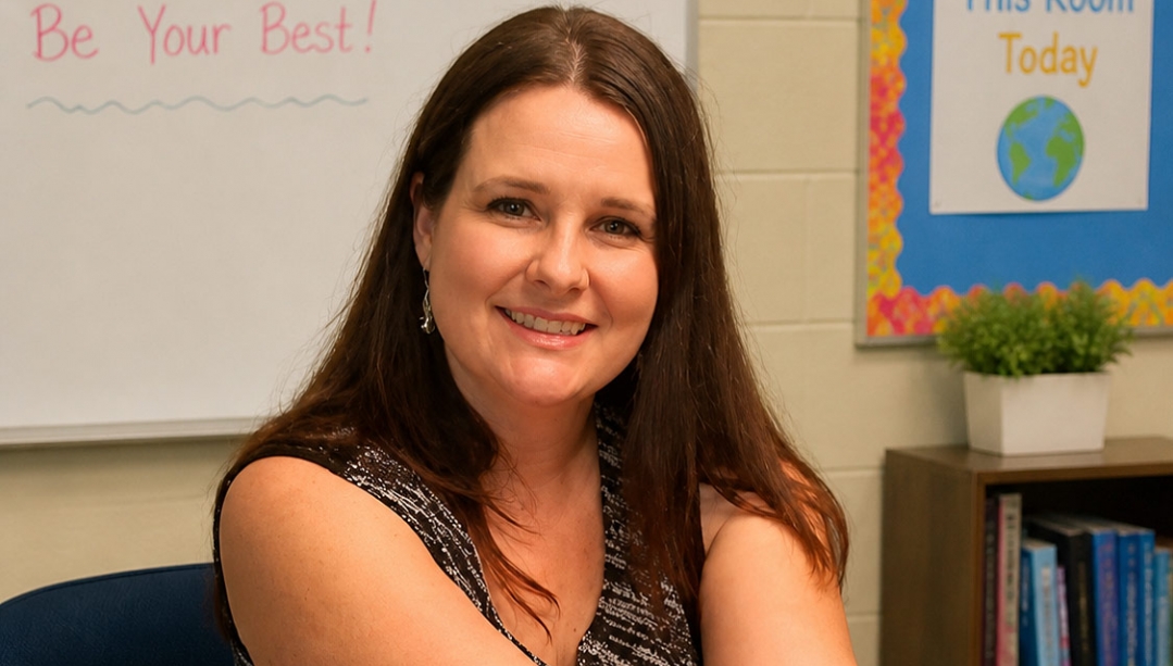 Sherri-Lynn Soumis in her classroom