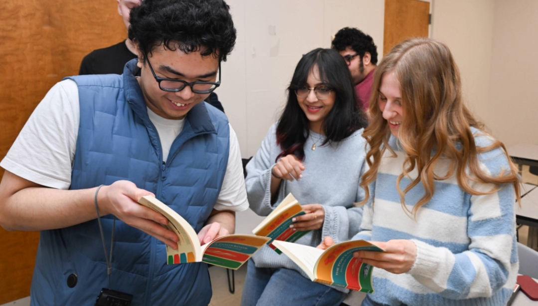 Students get first look at The Poet's Cookbook