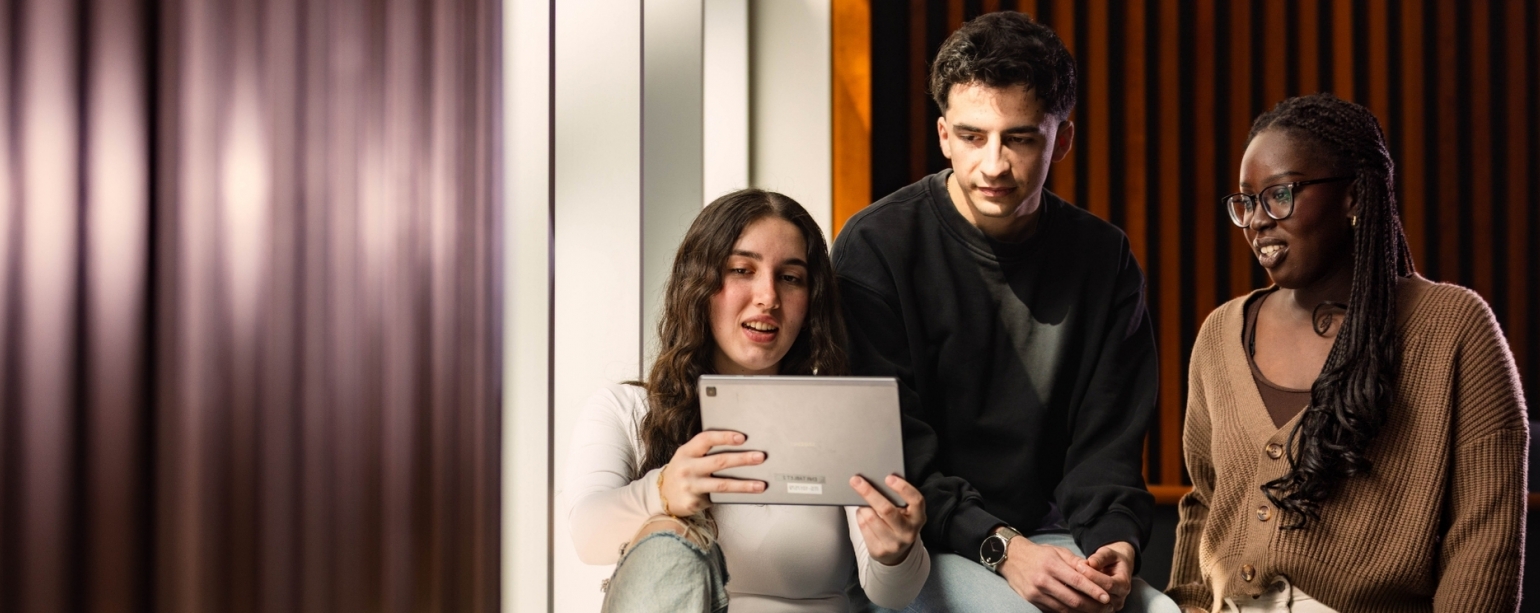 students studying together