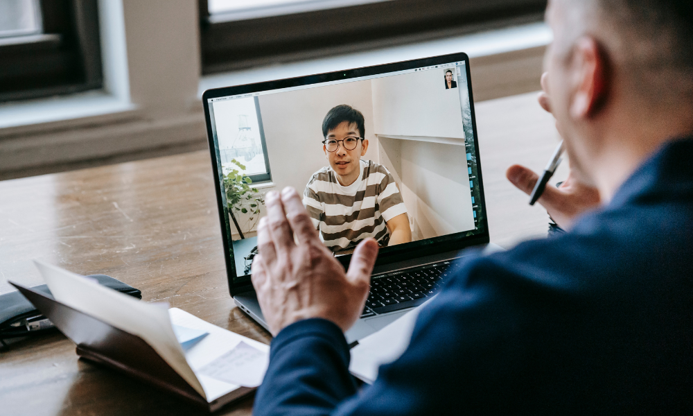 Student videoconferencing with professor