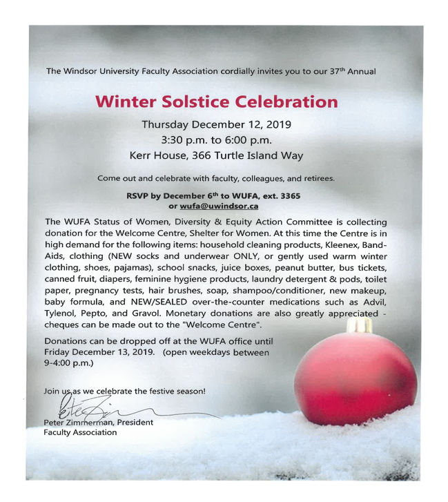 WUFA Solstice invitation