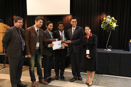 BIS Competition $500 Prize Award goes  to the 2nd place team, 2015