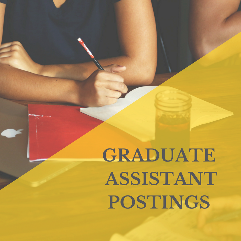 Graduate Assistantships link showing students working