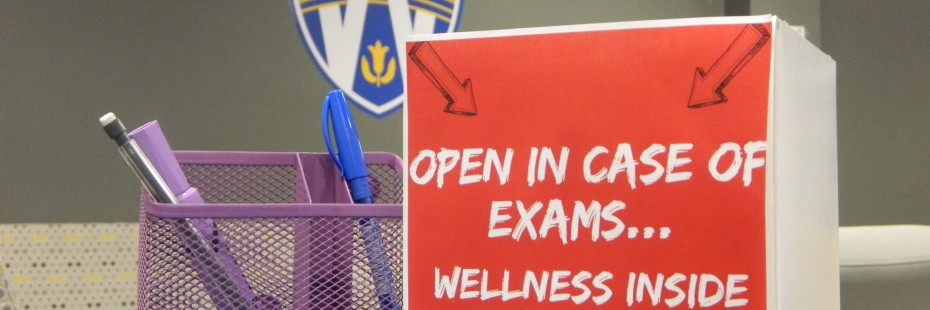 Wellness Box In front of UWindsor Logo