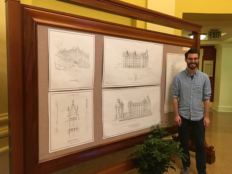 Michael Pfaff and his architectural drawings