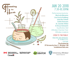 Poster for the Feasting the Lab event