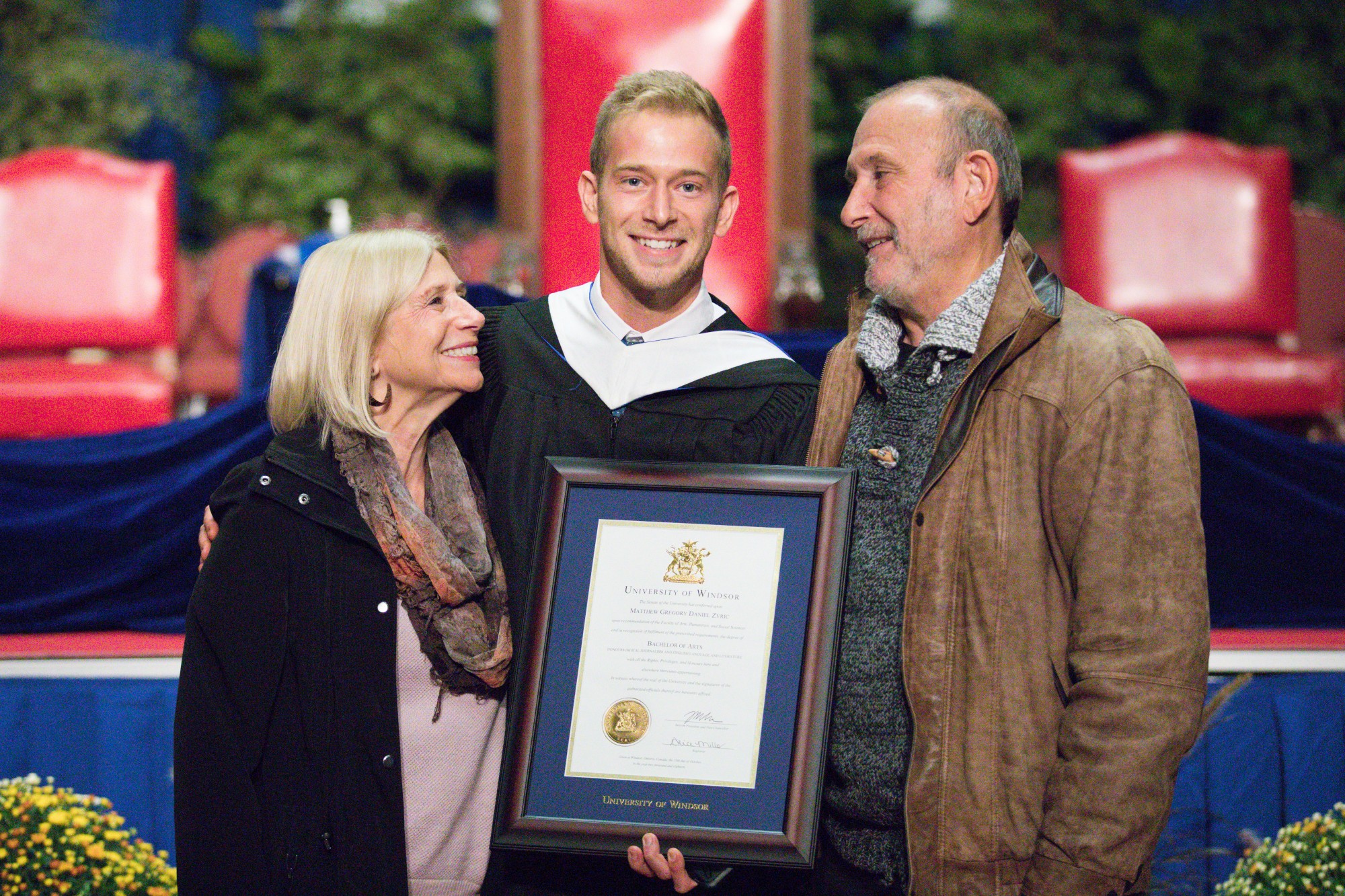 Graduate standing with diploma