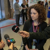 UWindsor kinesiology professor Cheri McGowan and HDGH research associate Jennifer Voth speak with media Monday following an announcement of grant support for their project investigating models of care in cardiac rehab.UWindsor kinesiology professor Cheri McGowan and HDGH research associate Jennifer Voth speak with media Monday following an announcement of grant support for their project investigating models of care in cardiac rehab.
