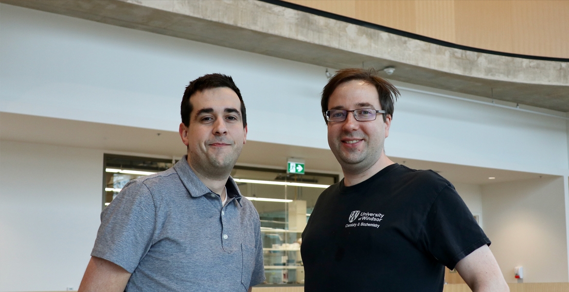 University of Windsor professors Simon Rondeau-Gagné and John Trant received the 2019 Thieme Chemistry Journal Award.