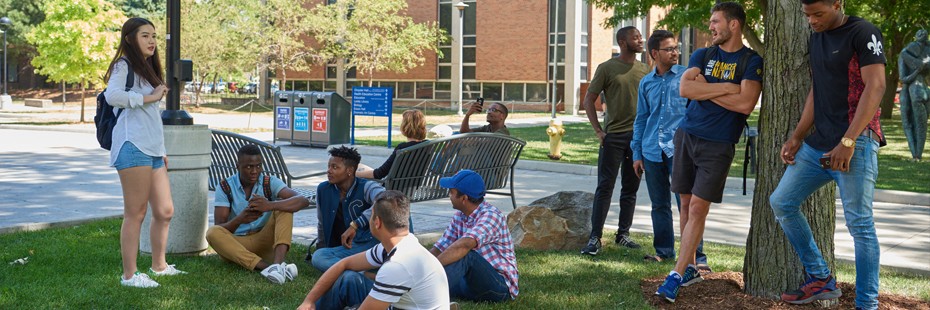 Students outside