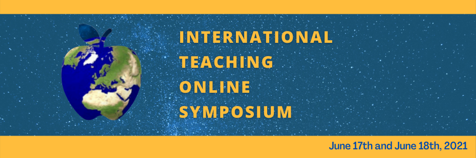 International Teaching Online Symposium with world in apple