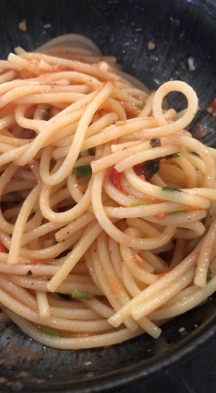 Dr Larry Jacobs photo of Spaghetti al Pomodoro al Crudo