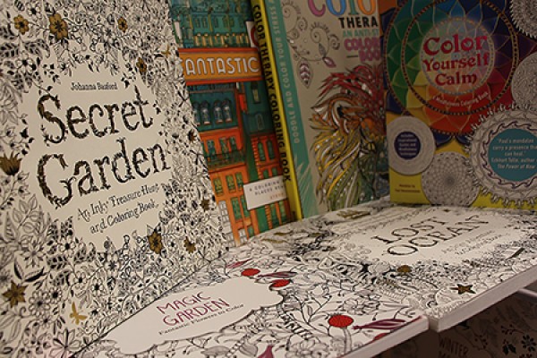 Grown-up colouring books